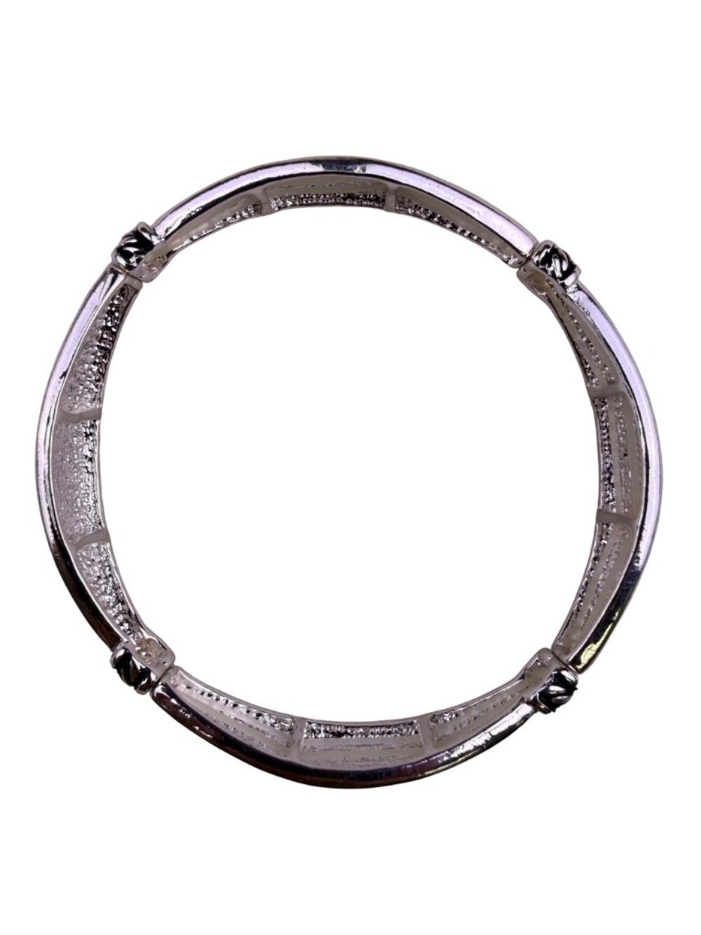 Fashion Leader Womens Silver Tone Equestrian Horse Bangle Bracelet - Picture 3 of 5